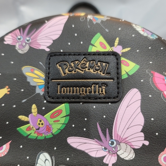 Loungefly Multicolor Pokemon Butterfly Mini Backpack - Black main image 3
